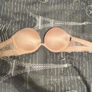 nude strapless push up bra
